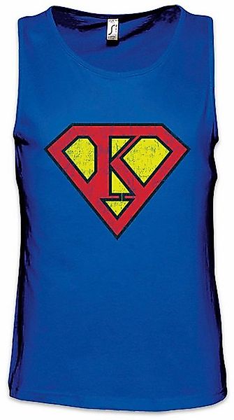 Urban Backwoods Tanktop Super K Ärmelloses T-Shirt Buchstabe Initialen Vorn günstig online kaufen