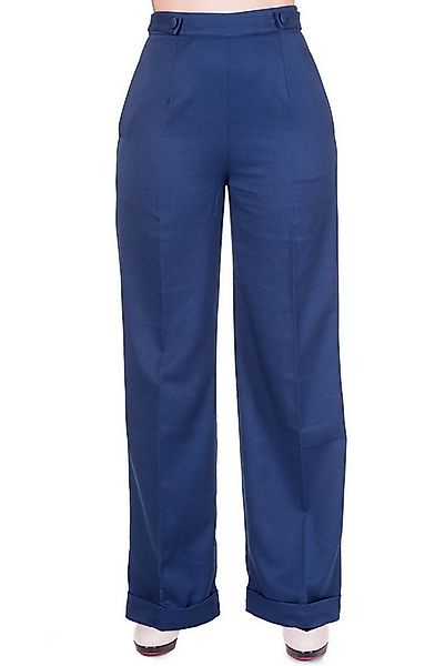 Banned Marlene-Hose Party On Navy Vintage Retro Marlenehose günstig online kaufen
