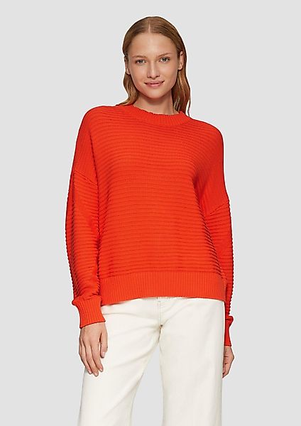 s.Oliver Longpullover Strickpullover Oversized Strickpullover mit günstig online kaufen
