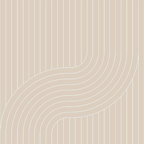 ESTAhome Tapete Grafische Linien Beige 50 x 900 cm 139927 günstig online kaufen