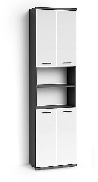 byLIVING Hochschrank Nebraska Breite 50 cm, Badezimmerschrank mit Metallgri günstig online kaufen
