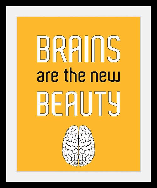 queence Bild "Brains", Schriftzüge-Schriftzug-Anatomie, HD Premium Poster-D günstig online kaufen