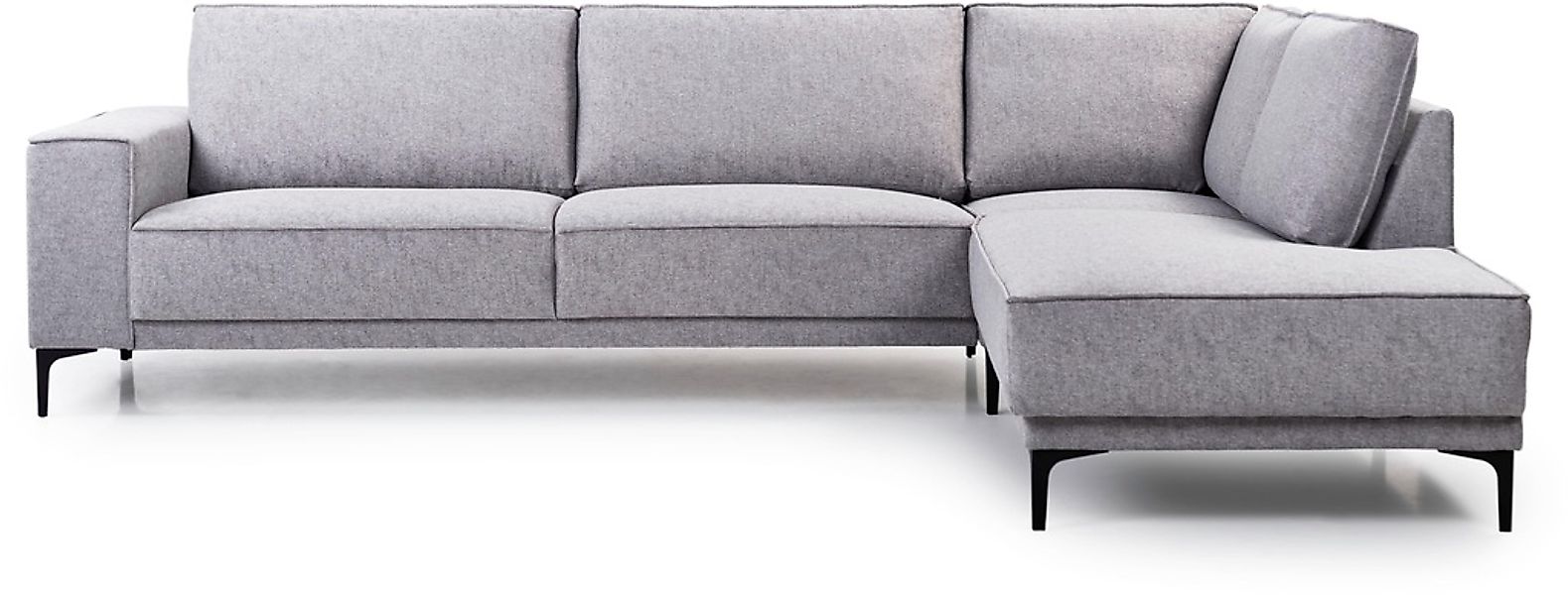 PLACES OF STYLE Ecksofa »Polsterecke Oland, Struktur, Flachgewebe, Luxus-Mi günstig online kaufen
