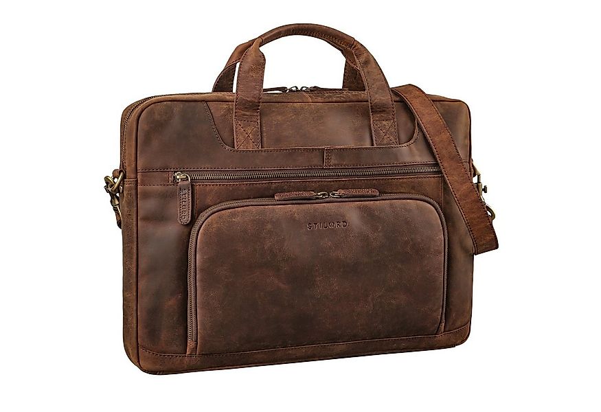 STILORD Laptoptasche "Cyrus" Vintage Laptoptasche 17 Zoll Leder Herren Groß günstig online kaufen