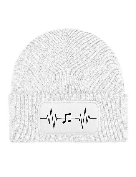 Youth Designz Beanie Heart Beat Music Singen Musikaliasch Unisex Beanie Müt günstig online kaufen