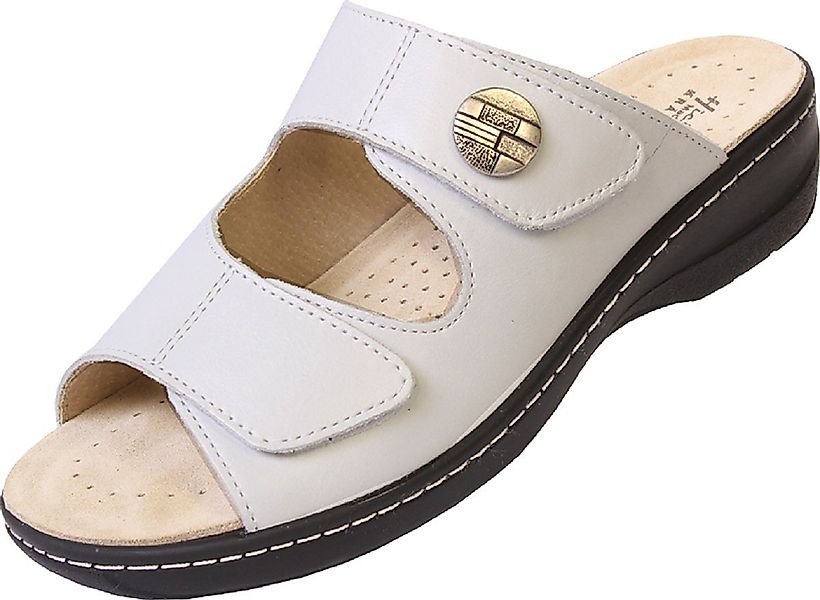Hickersberger Milano VARIO - Damen Pantolette weiß Weite G Pantolette Kraüt günstig online kaufen
