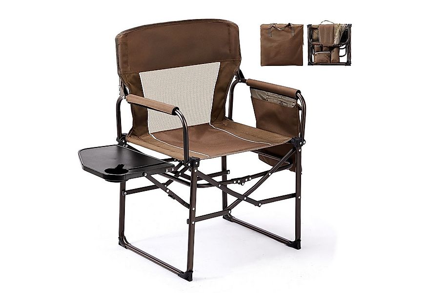 VINGLI Campingstuhl faltbar – Strandstuhl, Klappstuhl leicht mit Getränkeha günstig online kaufen