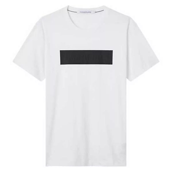Calvin Klein Jeans Blocking Logo Kurzärmeliges T-shirt L Bright White günstig online kaufen