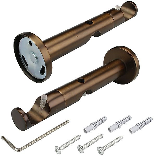 Liedeco Gardinenstange "CELKEGEL01SG2L" Ø 25 mm 2 läufig-läufig Fixmaß 2-lä günstig online kaufen