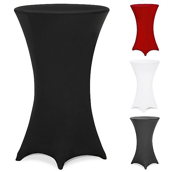 Detex Stehtischhusse, 80cm Schwarz Rund Husse günstig online kaufen