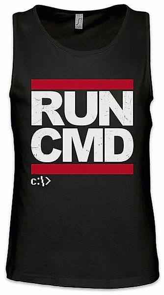 Urban Backwoods Tanktop RUN CMD Ärmelloses T-Shirt Hacker Computer Science günstig online kaufen