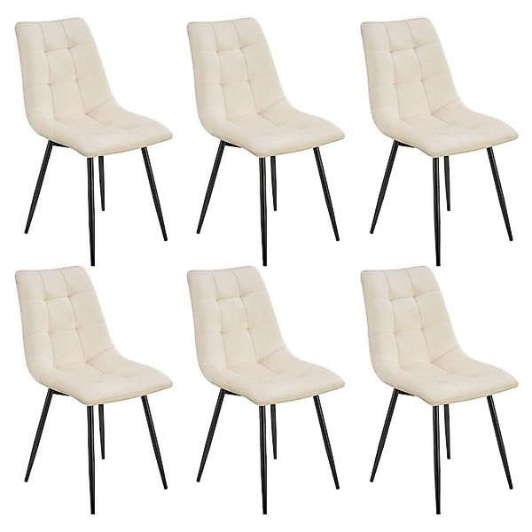 Juskys Esszimmerstuhl Blanca (6 St), bequeme günstig online kaufen