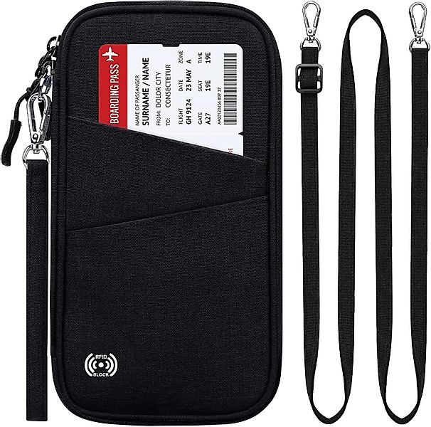 Coonoor Brieftasche Brieftasche Reisegeldbeutel mit RFID Blocker Reisepasst günstig online kaufen