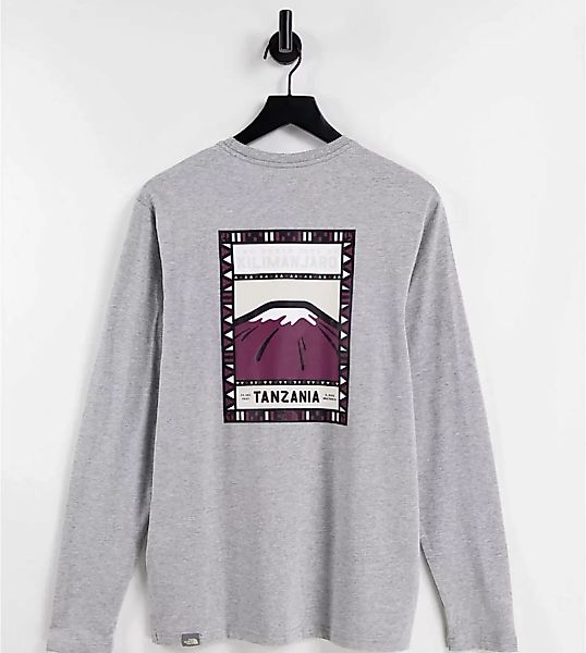 The North Face – Faces – Langärmliges Shirt in Grau, exklusiv bei ASOS günstig online kaufen