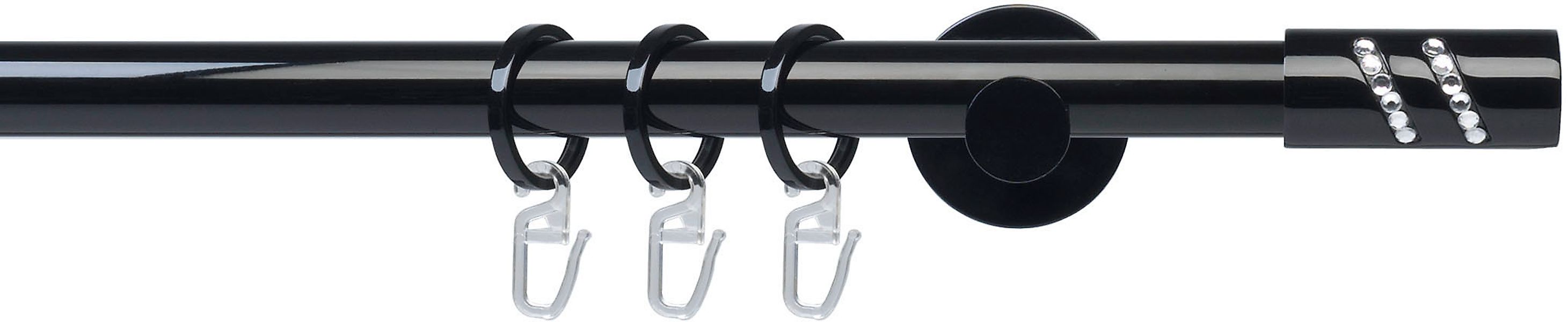 Liedeco Gardinenstange »Fertigstilgarnitur 20 mm Piano Boston« Ø 20 mm 1 lä günstig online kaufen