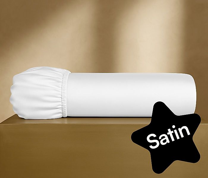 Seralino Spannbettlaken Mako Satin Spannbetttuch (100% Bio Baumwolle), 100% günstig online kaufen