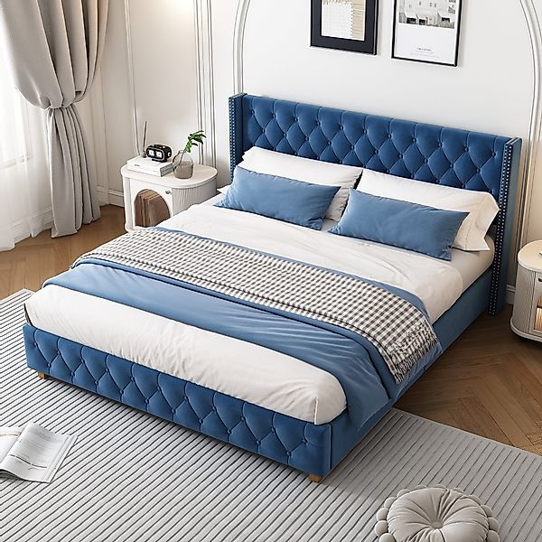 OKWISH Polsterbett Nietenpolsterung, Knopfpolsterung, (2-tlg., 160 günstig online kaufen