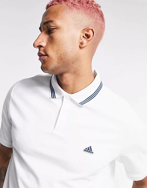 adidas Golf – Pikee-Polohemd in Weiß günstig online kaufen