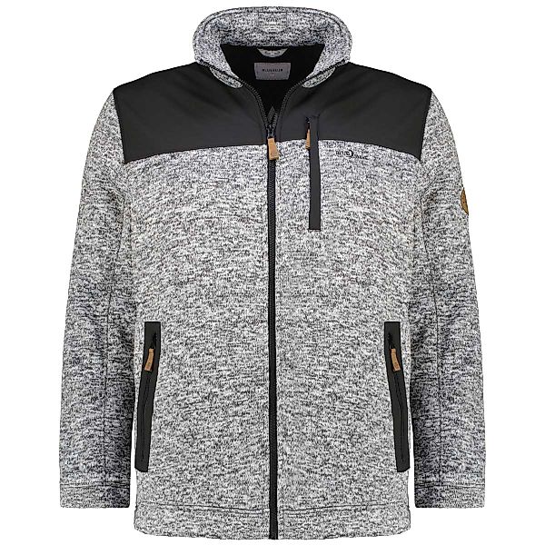 Blue Wave Strickfleecejacke, wasserabweisend Farbe grau Größe: 4XL günstig online kaufen