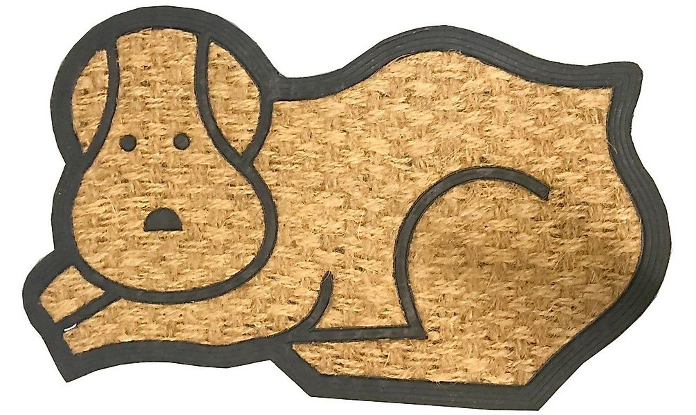 Koopmann Fußmatte Gummi Kokosmotivmatte 40 x 70 cm günstig online kaufen