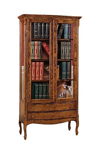 Xlmoebel Vitrine Klassisches Holz-Wohnzimmermöbel-Set mit Vitrine (3-St., B günstig online kaufen