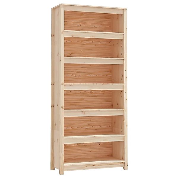 VidaXL Bücherregal 80x35x183 cm Massivholz Kiefer günstig online kaufen