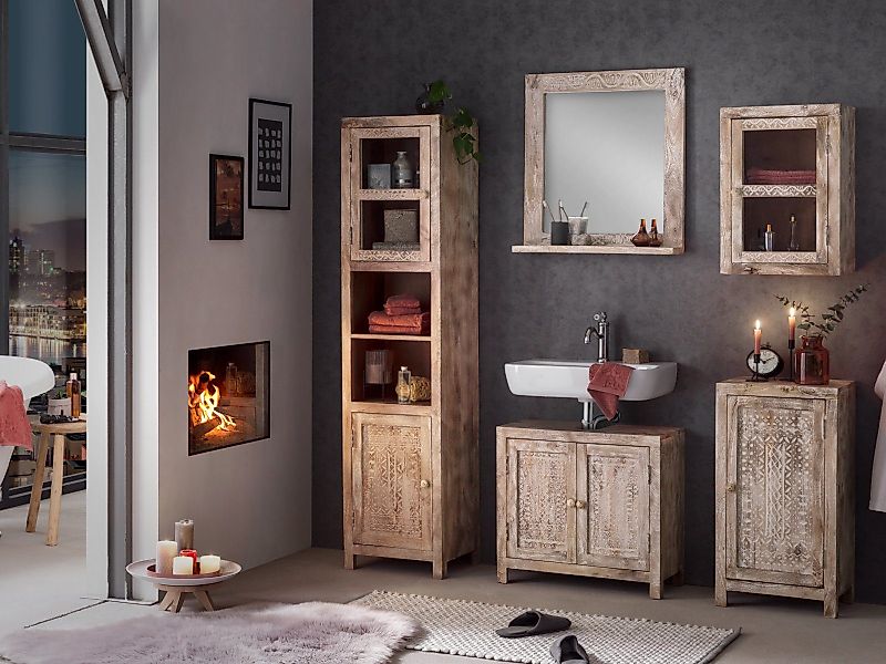 massivum Waschbeckenunterschrank Bitna günstig online kaufen