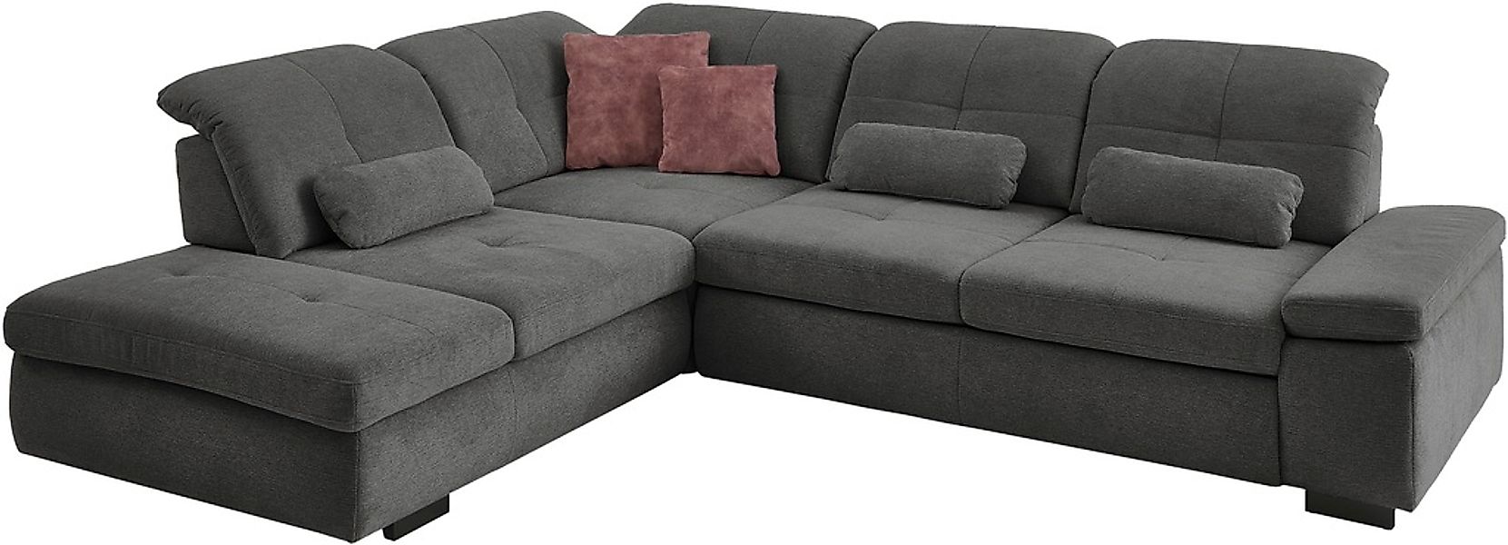 Die PlanBar Ecksofa "MP-IN16012 L-Form Kaltschaum-Polsterung" inkl. Sitztie günstig online kaufen