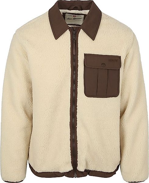 Levi's Sherpa Jacke Fleece Ecru - Größe M günstig online kaufen
