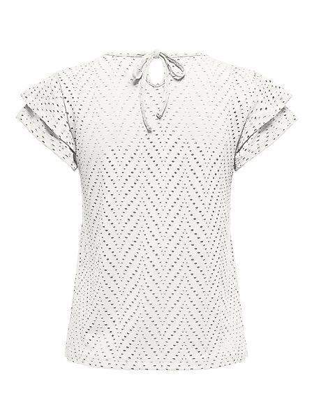 ONLY Kurzarmshirt ONLSMILLA S/S O-NECK FRILL günstig online kaufen