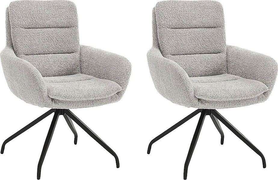 Home affaire Esszimmerstuhl "Taragona" (Set) 2 Stk. Boucle mit unterschiedl günstig online kaufen