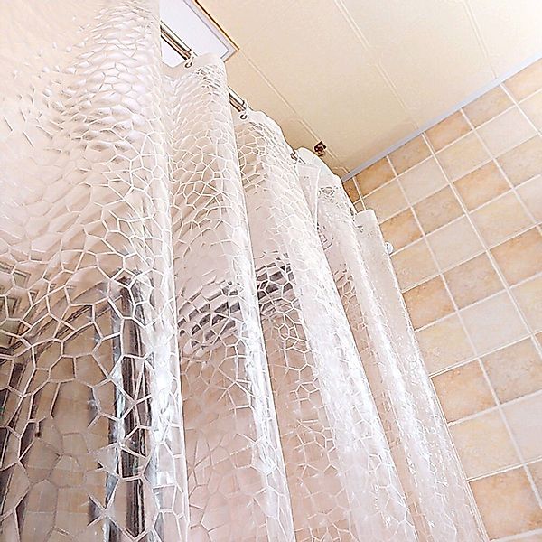 BTTO V&G Duschvorhang Duschvorhang Transparent Wasserwürfel,Badezimmer günstig online kaufen