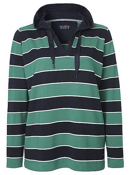 VIA APPIA DUE Sweatshirt Sportives Kapuzensweatshirt mit Glitzerdetails (1- günstig online kaufen