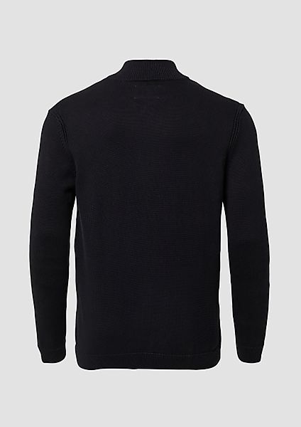 s.Oliver Cardigan Strickjacke Baumwoll-Strickjacke mit Stehkragen günstig online kaufen