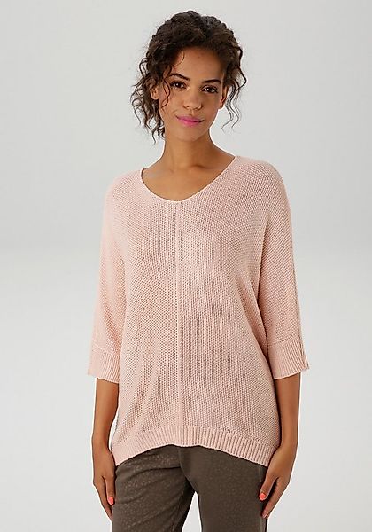Aniston CASUAL Strickpullover im ausdrucksvollem Perl-Muster günstig online kaufen
