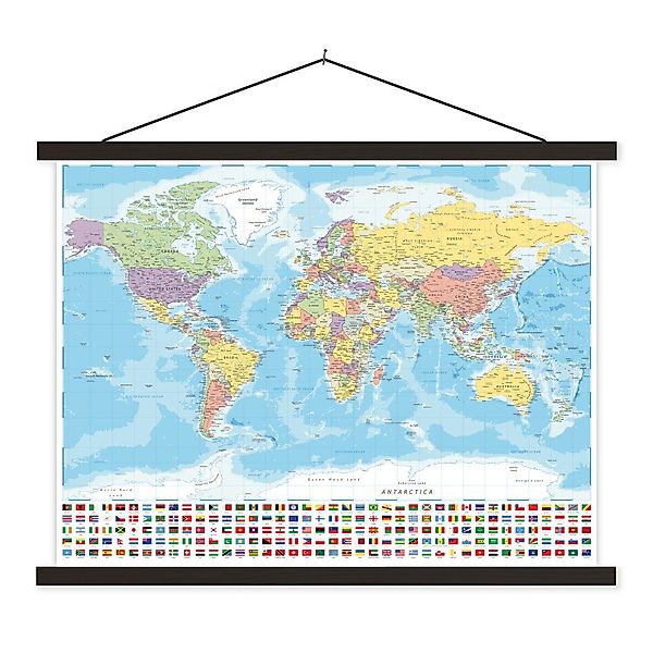 MuchoWow Poster Welt - Karte - günstig online kaufen