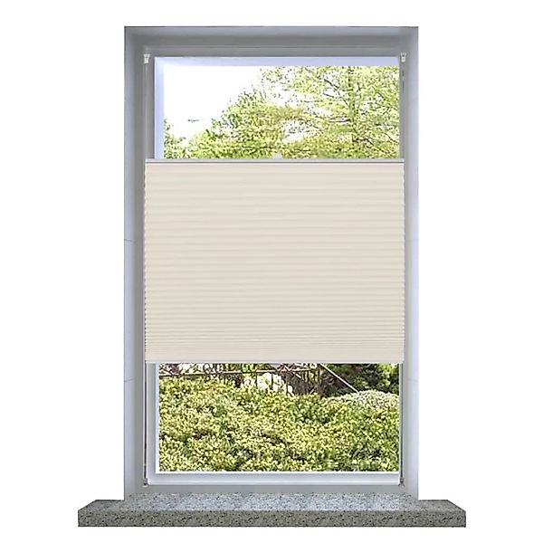 vidaXL Plissee Rollo Jalousie Plisseerollo 50x150cm Creme günstig online kaufen