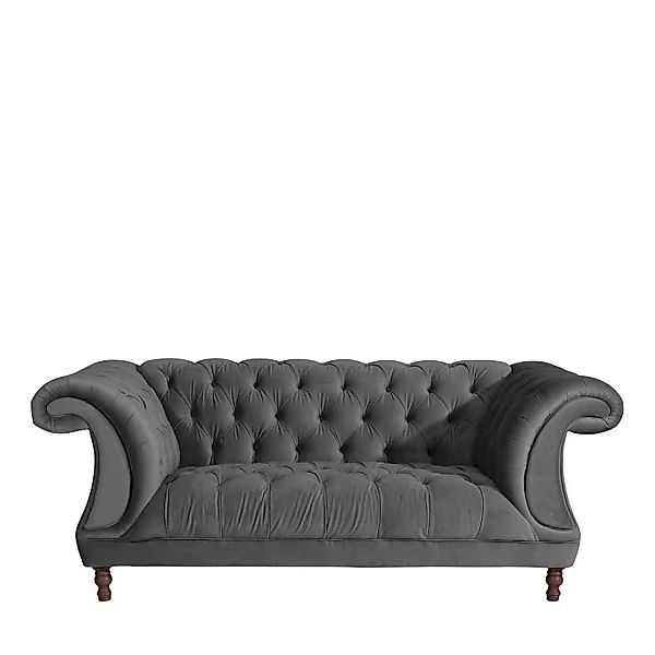 Barockes Zweisitzer Sofa aus Samtvelours 200 cm breit - 100 cm tief günstig online kaufen