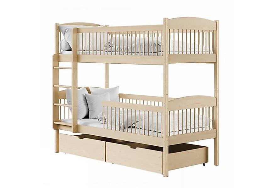 Kids Collective Kinderbett Hochbett Etagenbett 80x180, 90x190, 90x200 cm, m günstig online kaufen
