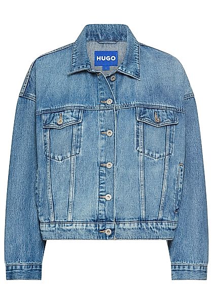 HUGO Blue Jeansjacke Lou_B mit Backprint günstig online kaufen