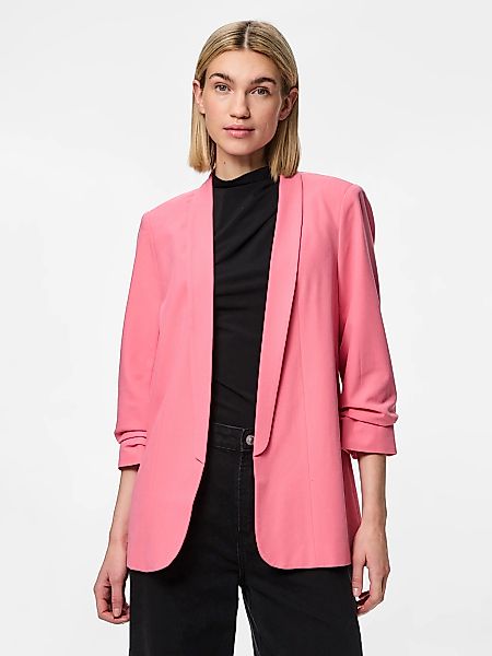 pieces Blusenblazer "PCBOSELLA 3/4 BLAZER NOOS", mit Faltendetail am Ärmel günstig online kaufen