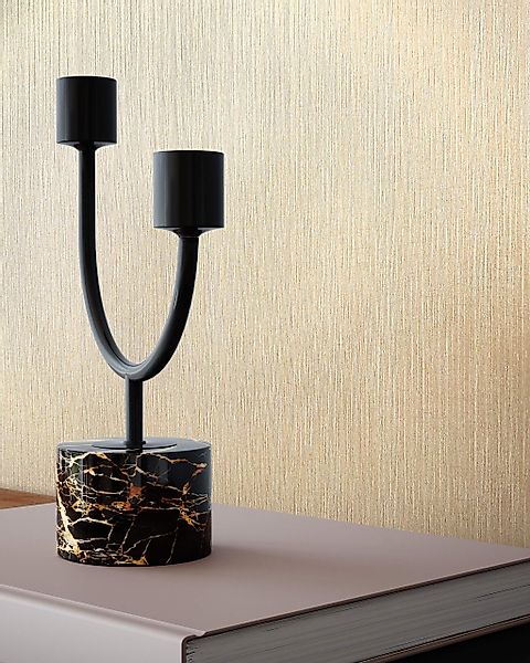 Newroom Vliestapete, Gold Tapete Uni Unifarbe günstig online kaufen