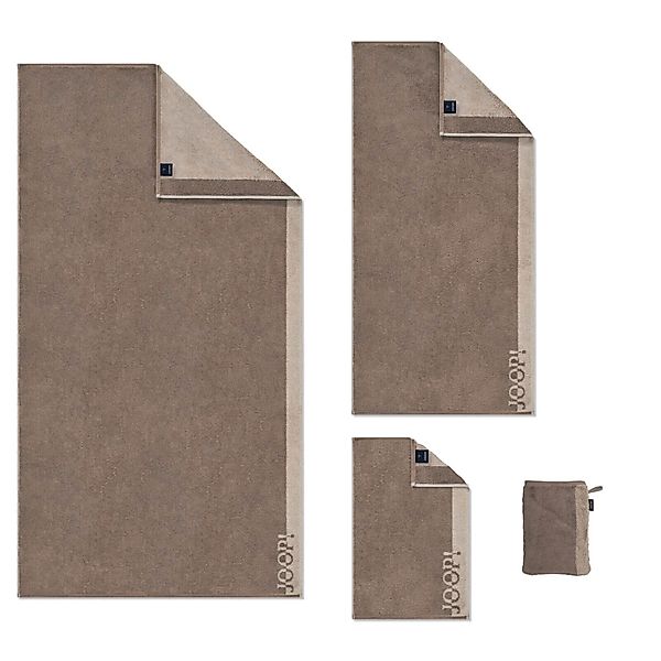 JOOP! Handtuch Waschhandschuh Tone Doubleface Sand günstig online kaufen