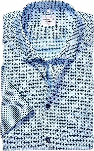 MARVELIS Kurzarmhemd mit New-Kentkragen, modern fit, bügelfrei günstig online kaufen
