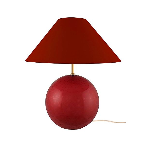 Globen Lighting Tischleuchte IRIS, dunkelrot, Höhe 39 cm günstig online kaufen