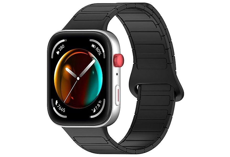 Wigento Smartwatch-Armband Für Huawei Watch Fit 4 / 4 Pro / 3 Two Color Sil günstig online kaufen