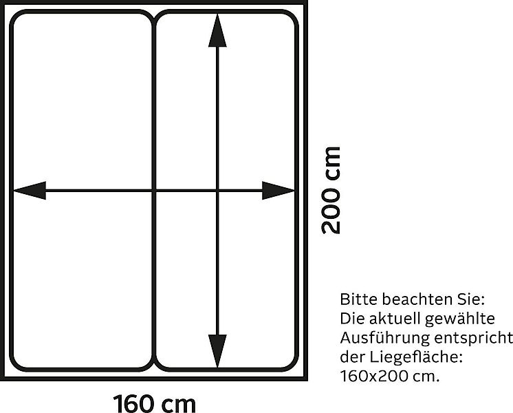Westfalia Schlafkomfort Boxspringbett, inkl. Kaltschaum-Topper günstig online kaufen