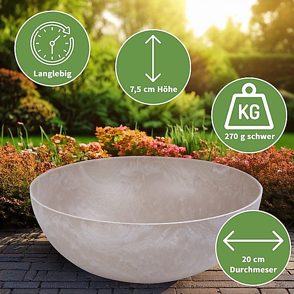 matches21 HOME & HOBBY Blumentopf Runde günstig online kaufen