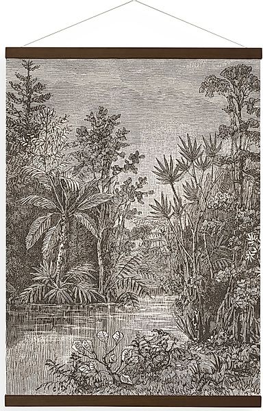 Art for the home Leinwandbild "Jungle Landschaft Sepia", (1 St.), Luxus Kak günstig online kaufen