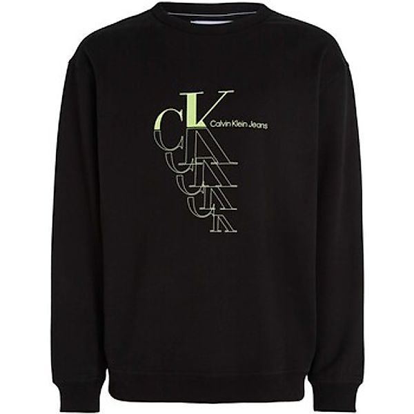 Ck Jeans  Fleecepullover Monogram Echo Crew N günstig online kaufen